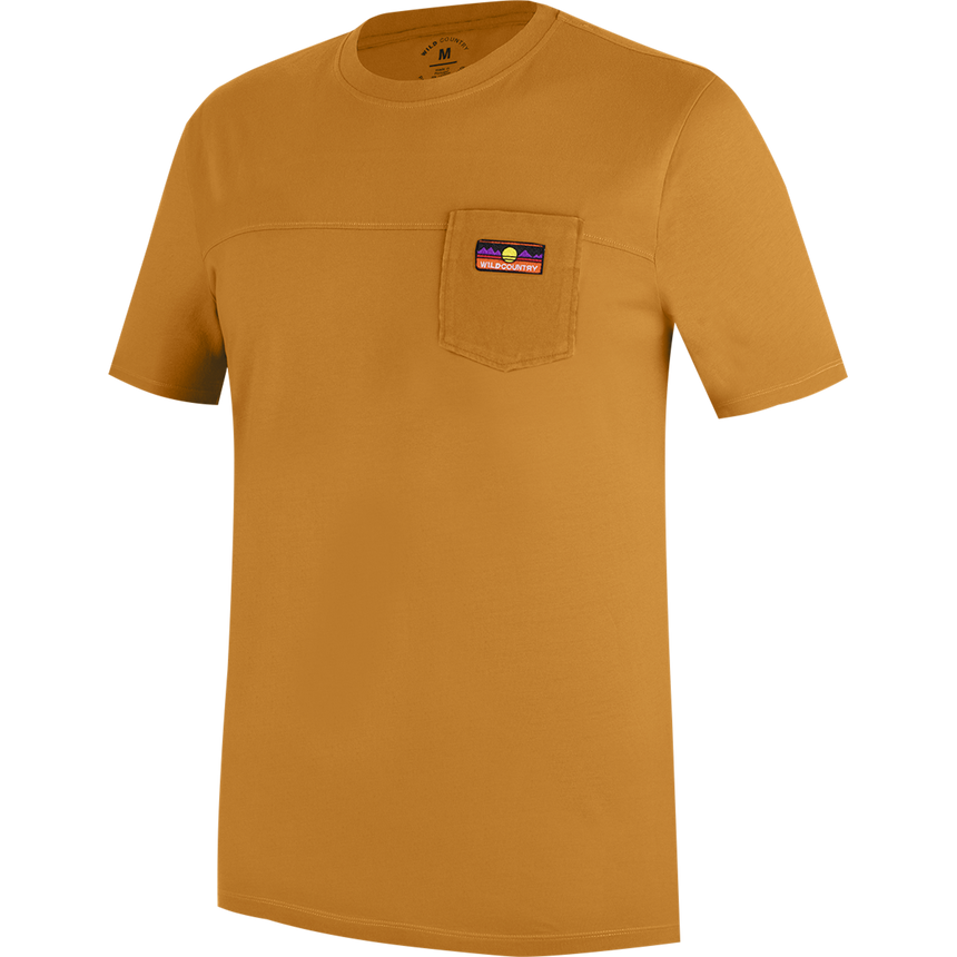 Wild Country Climbing Spotter T-Shirt Man Outdoor Action Joshua Brown - Front Angled