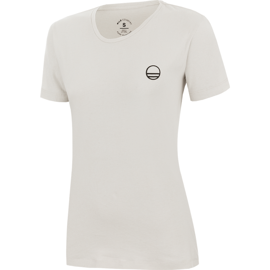 Wild Country Climbing Stamina Women's T-Shirt Moonstone - Front Angle View