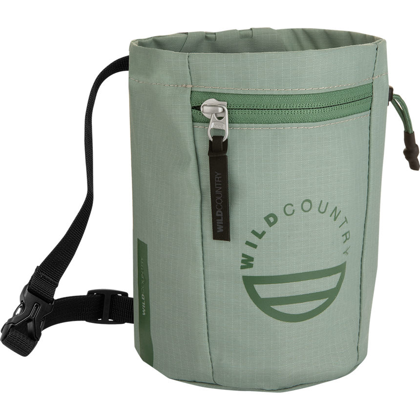Wild Country Climbing Syncro Chalkbag Outdoor Action Seaweed - Front Angled