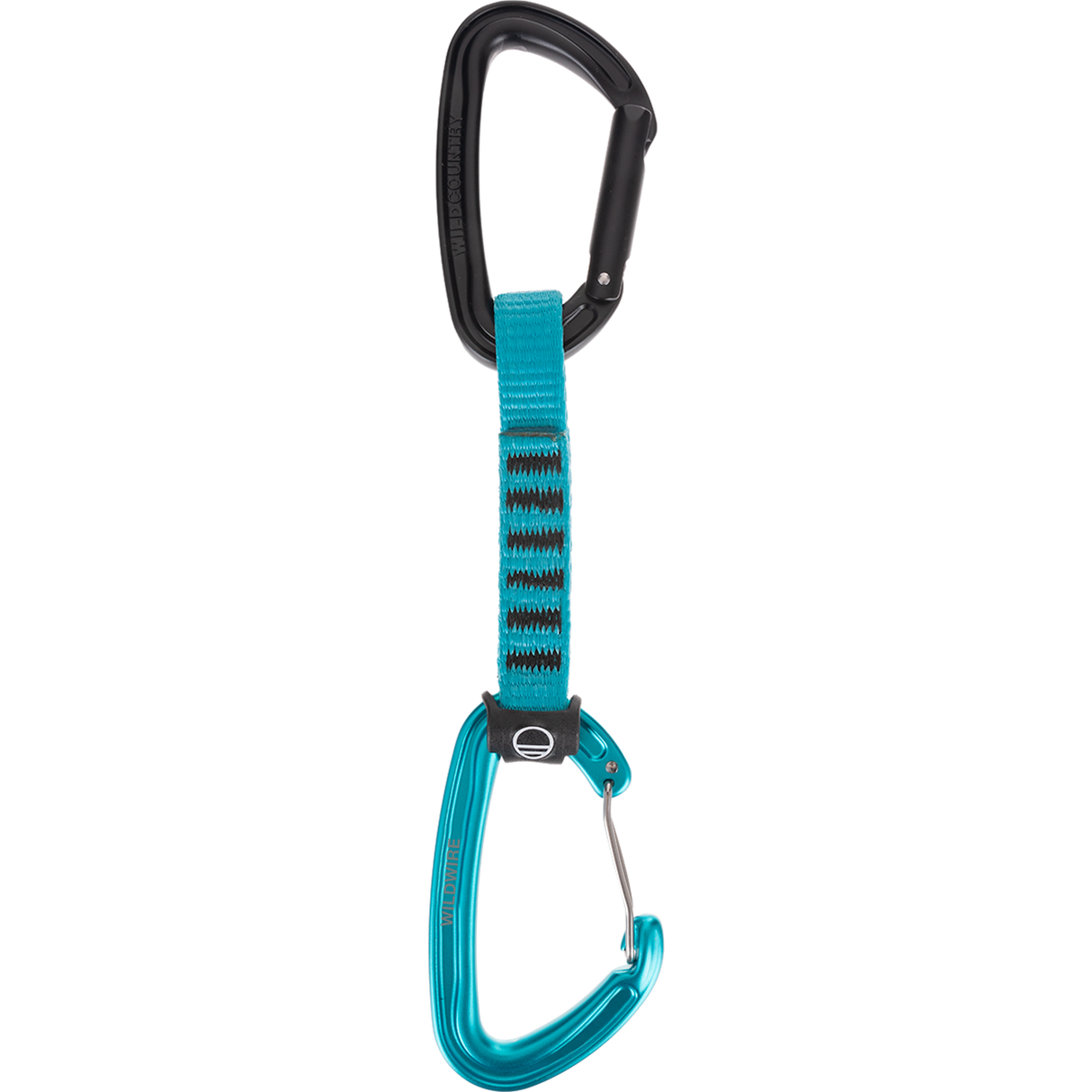 Wild Country Climbing Wildhybrid Quickdraw Outdoor Action Black/Turquoise - Full View