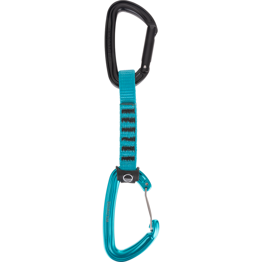Wild Country Climbing Wildhybrid Quickdraw Outdoor Action Black/Turquoise - Full View