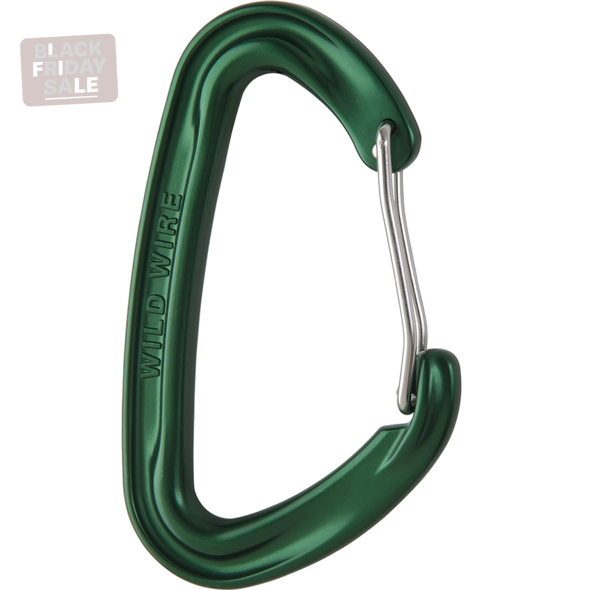 Wild Country Climbing Wildwire Carabiner Outdoor Action Green - Side