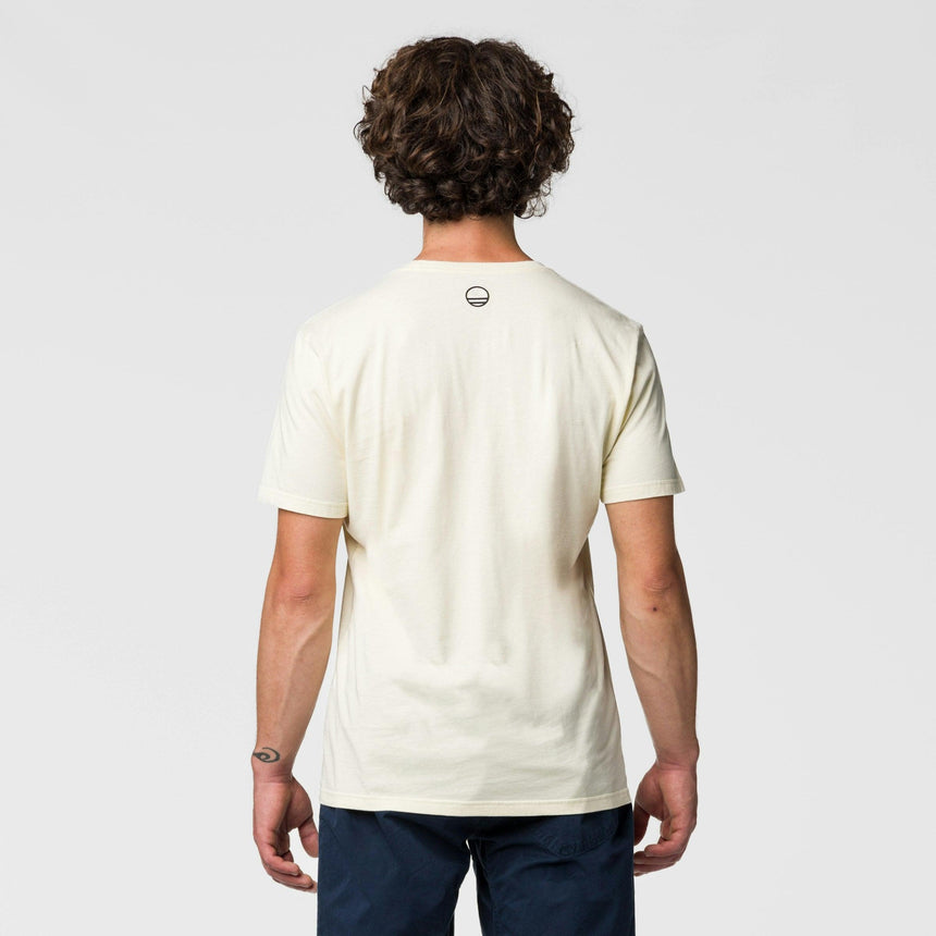 Wild Country Climbing Stamina T-Shirt Man Outdoor Action Quartz - Back Fit on Model