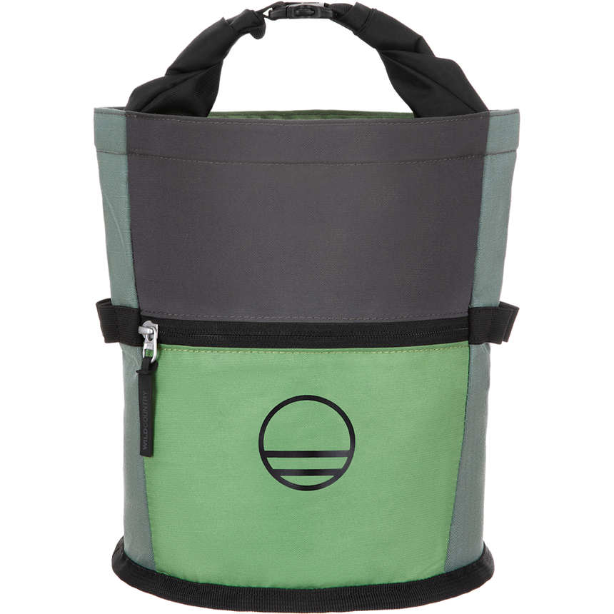 Wild Country Climbing Sequence Chalk Bucket Outdoor Action Green Ivy/Marsh/Onyx - Front