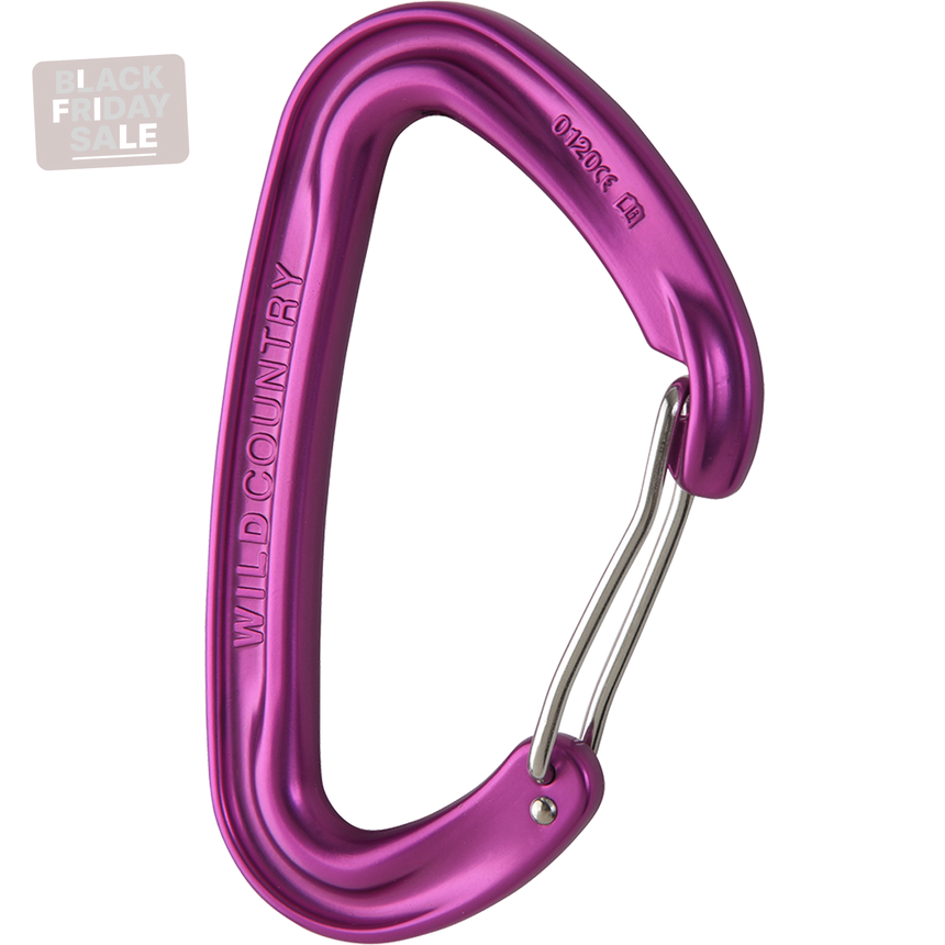 Wild Country Climbing Wildwire Carabiner Outdoor Action Purple - Side