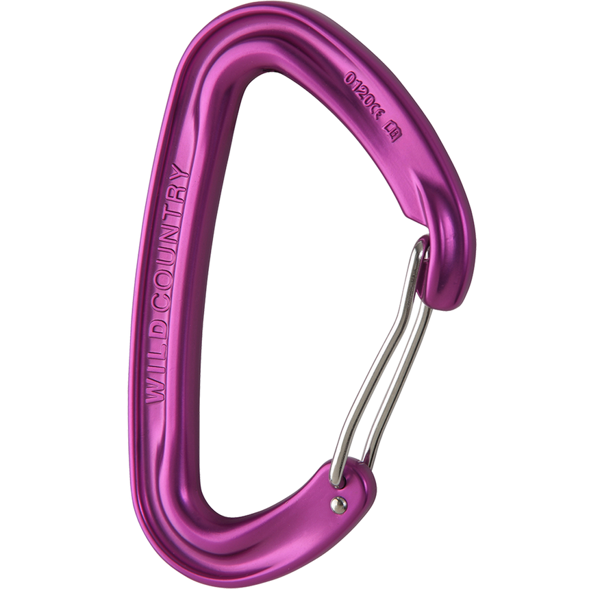Wild Country Climbing Wildwire Carabiner Outdoor Action Purple - Side