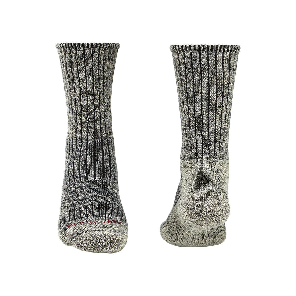 Bridgedale Men's Hike Midweight Merino Comfort Boot Socks in Stone Grey, alternate view 2