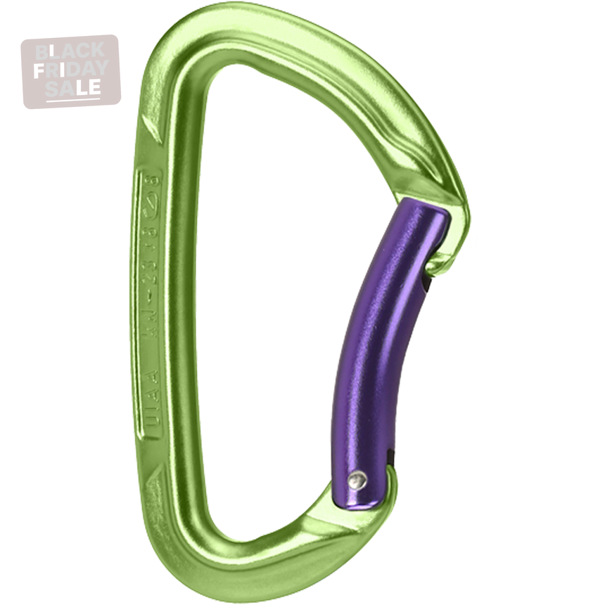Wild Country Climbing Session Bent Gate Carabiner Outdoor Action Green/Purple - Side