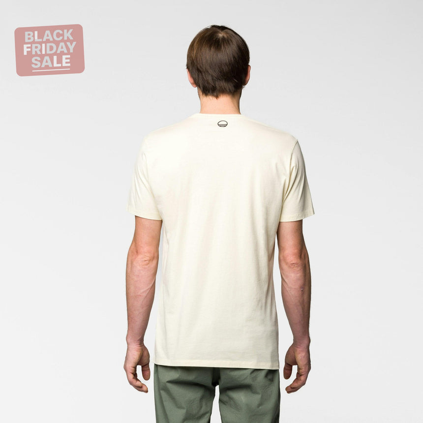 Wild Country Climbing Flow T-Shirt Man Outdoor Action Quartz - Back Fit on Model