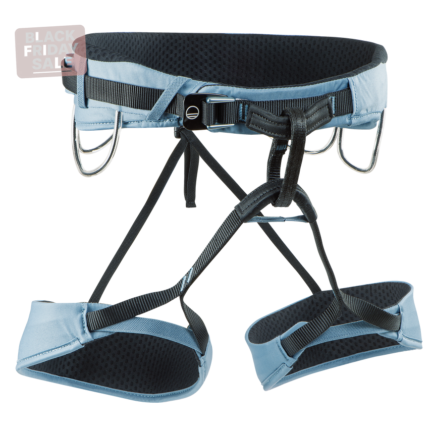 Wild Country Climbng Flow 2.0 Men's Harness Outdoor Action Deepwater/Black - Front