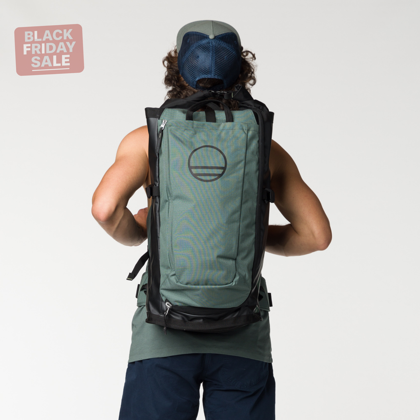 Wild Country Climbing Crag Hauler 40 Backpack Outdoor Action Black/Marsh - Durable aluminium buckles