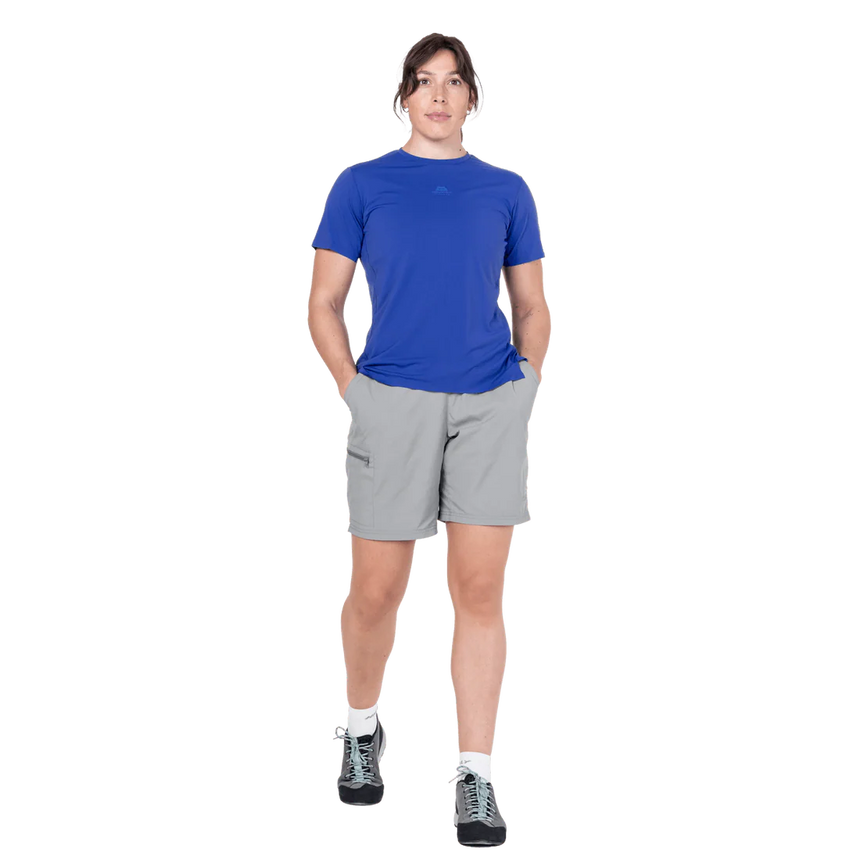 Mountain Equipment Dynamo Women's Short in Tufa - back view showing zipped rear pocket