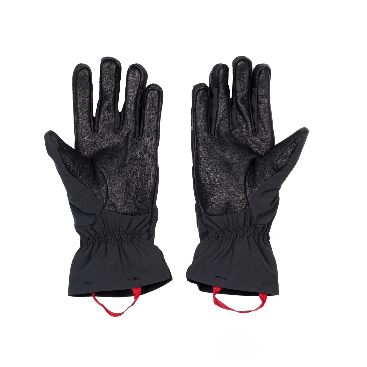 Mountain Equipment G2 Alpine Men's Glove in Black/Black - back view showing pre-curved fingers