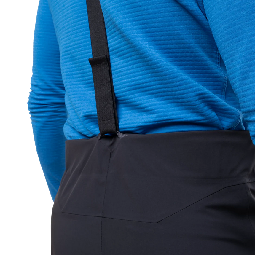 Zip-out stretch softshell gaiter with integrated lace hook on Mountain Equipment G2 Mountain Men's Pant in Black