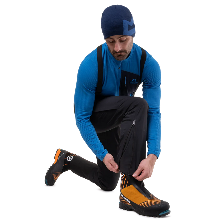 Zipped hand pocket with YKK reversed coil zip on Mountain Equipment G2 Mountain Men's Pant in Black