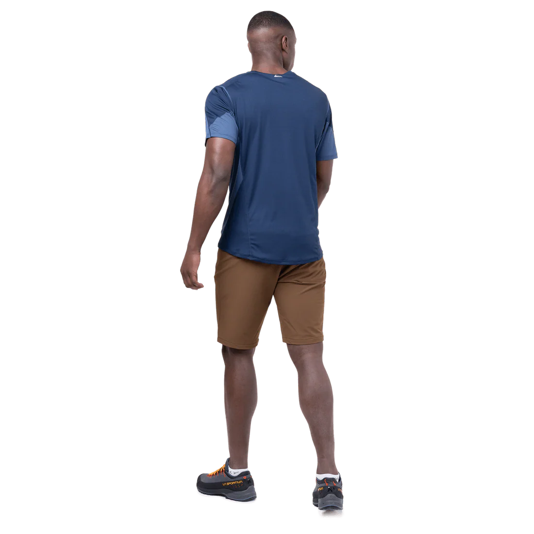 Mountain Equipment Ibex Mountain Men's Short in Desert Palm - back view showing rear zip pocket