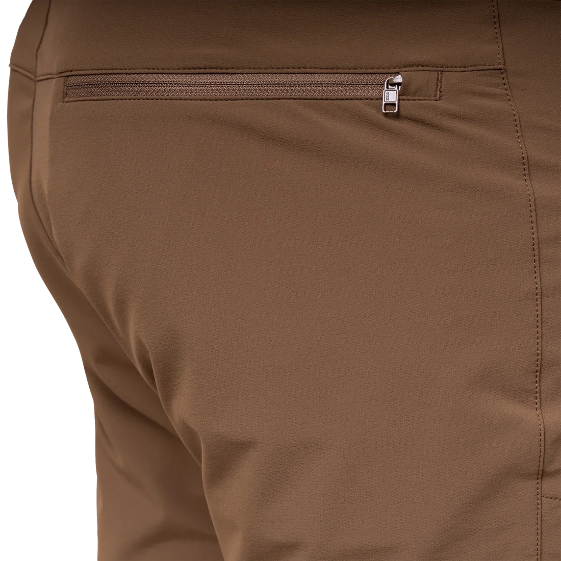 Mountain Equipment Ibex Mountain Men's Short in Desert Palm - right side view showing Alpine Fit