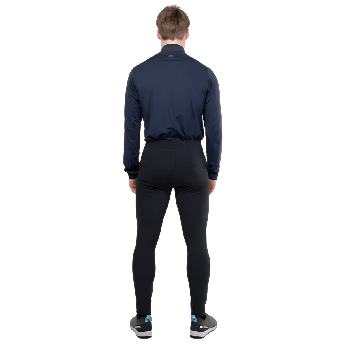 Envelope-style thigh pocket detail on Mountain Equipment Jorasses Lite Men's Tight in Black