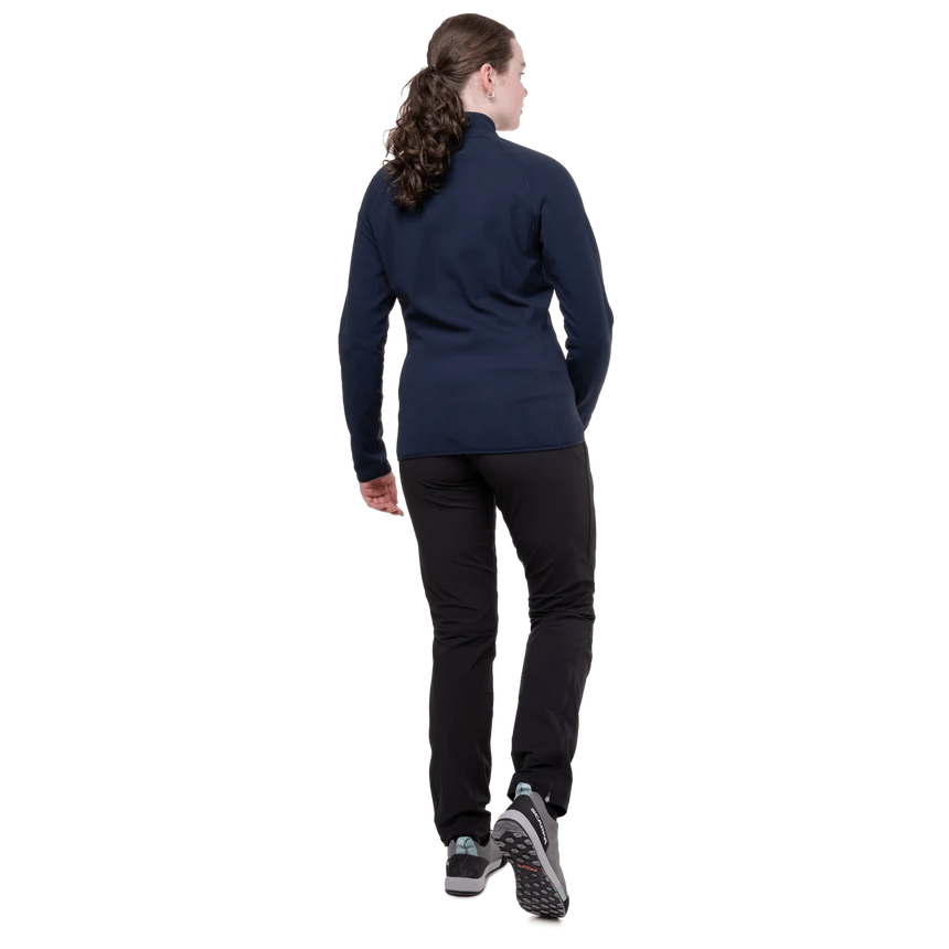 Mountain Equipment Jorasses Lite Women's Jacket in Cosmos - open front view showing interior construction and regular fit