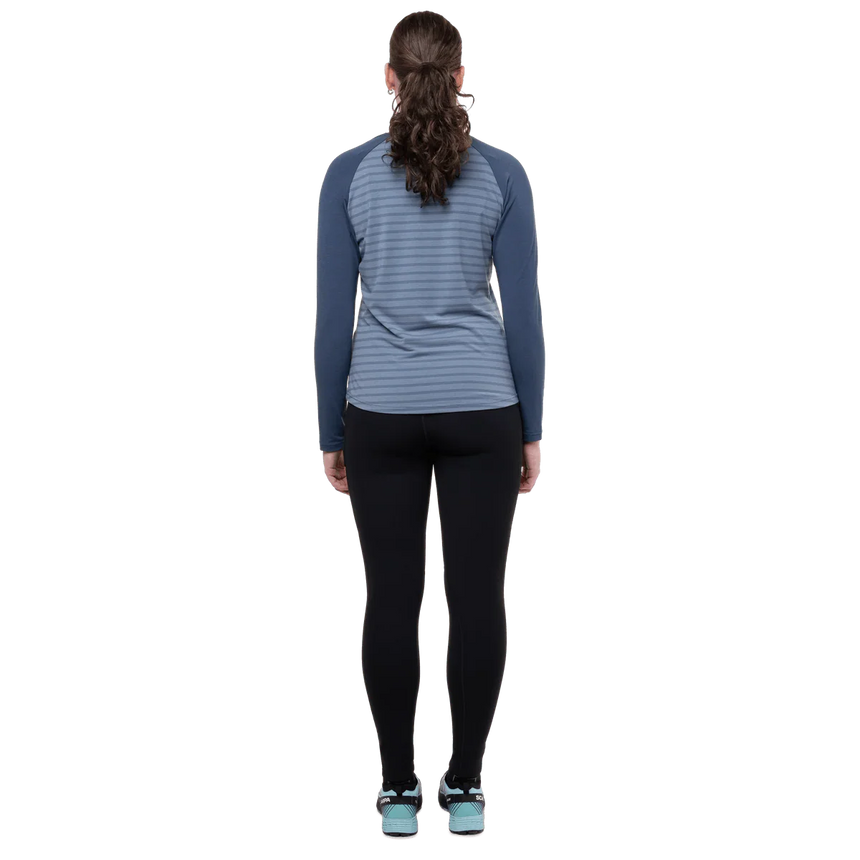 246 g/m² stretch Powerfleece brushed back fabric detail on Mountain Equipment Jorasses Lite Women's Tight in Black