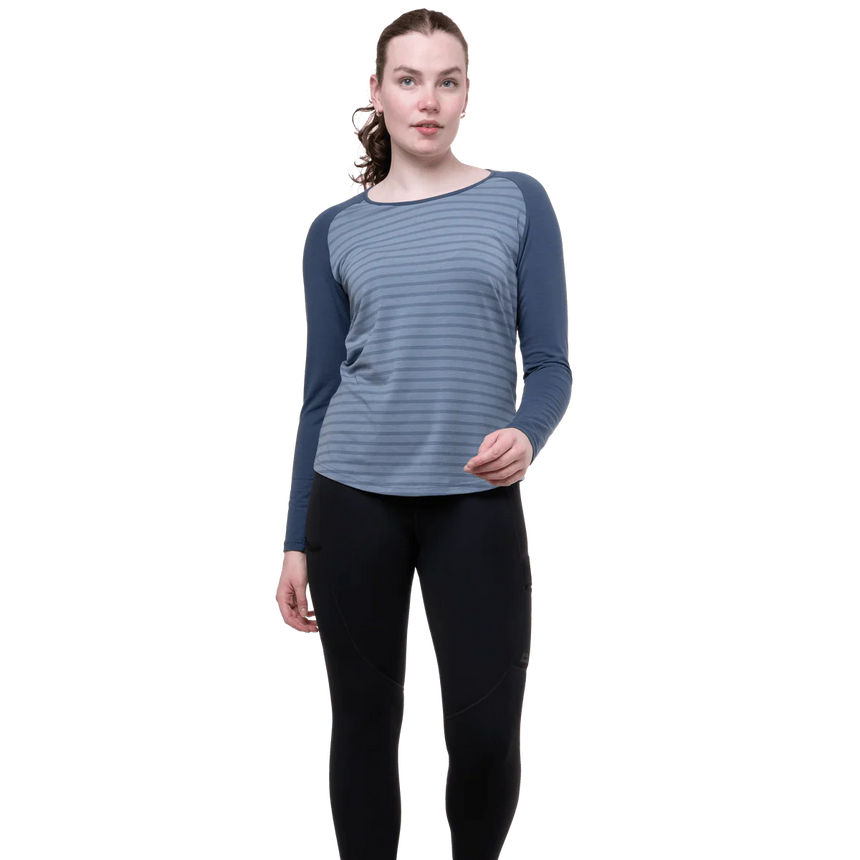 Mountain Equipment Jorasses Lite Women's Tight in Black - side view showing next-to-skin fit and wide stretch waistband