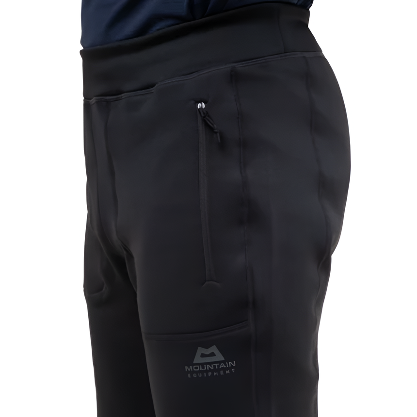 Zipped hand pocket detail on Mountain Equipment Jorasses Men's Pant in Black