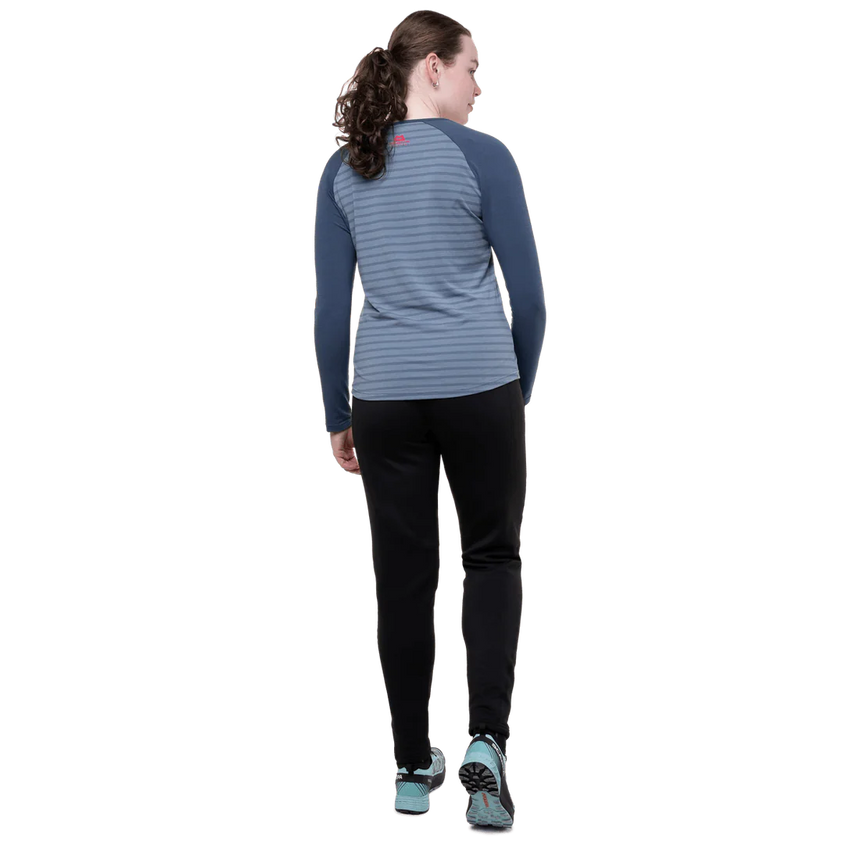 246 g/m² stretch Powerfleece brushed back fabric detail on Mountain Equipment Jorasses Women's Pant in Black