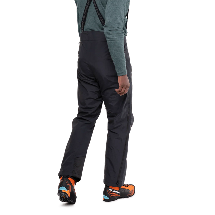 Fully adjustable braces with drop seat on Mountain Equipment Karakoram Mountain Men's Pant in Black