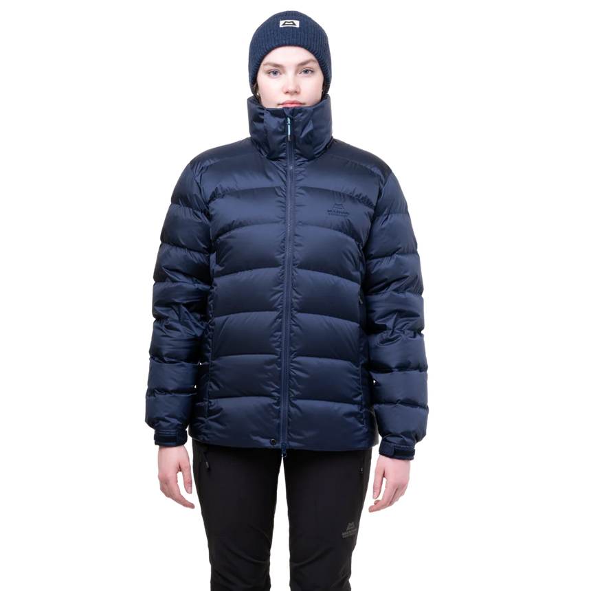 Adjustable elasticated cuff detail on Mountain Equipment Lightline Women's Jacket in Cosmos