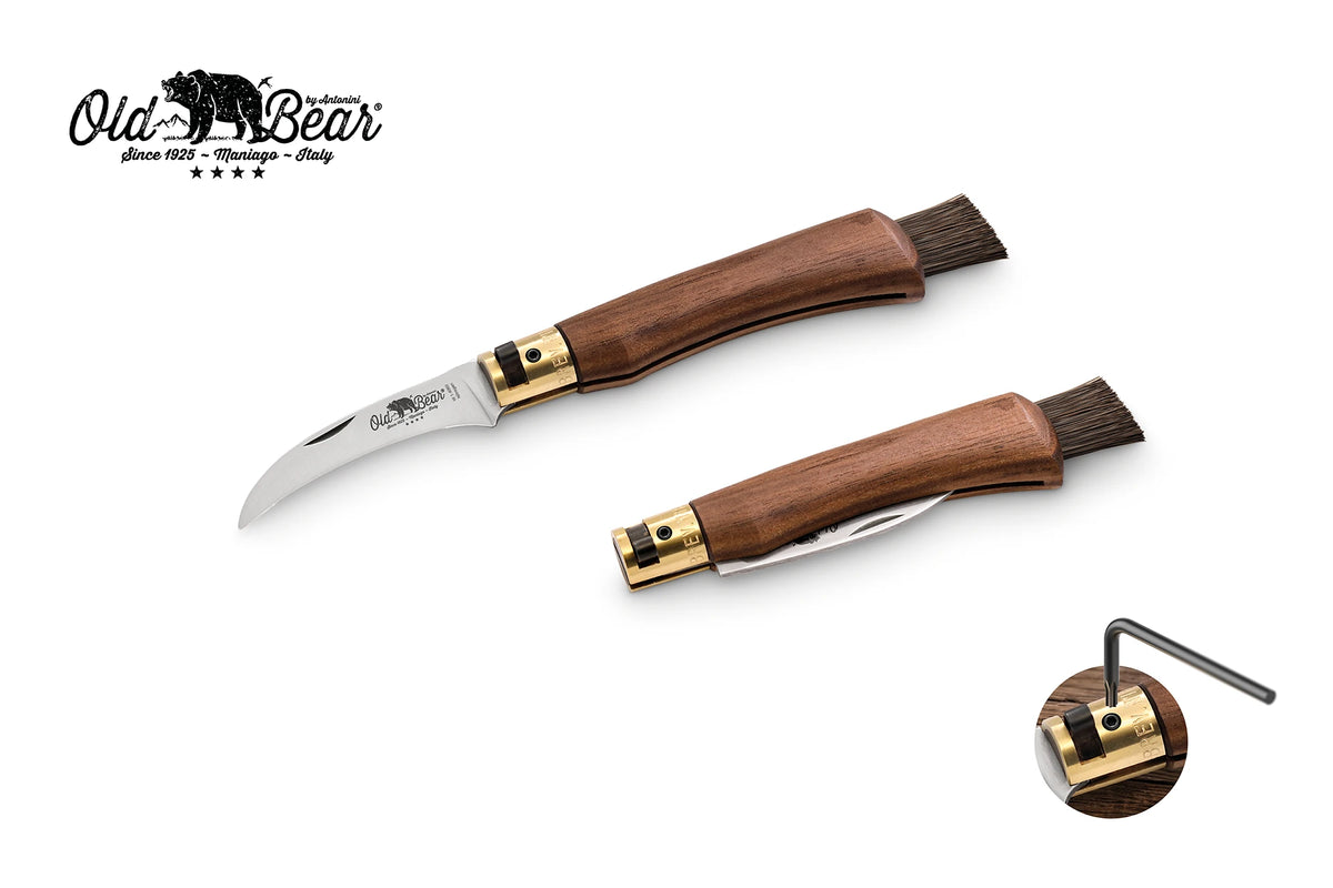 Old Bear Mushroom knife with walnut handle