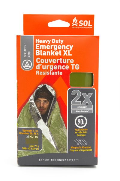 SOL Emergency Survival Blanket Heavy Duty - Green - image 1