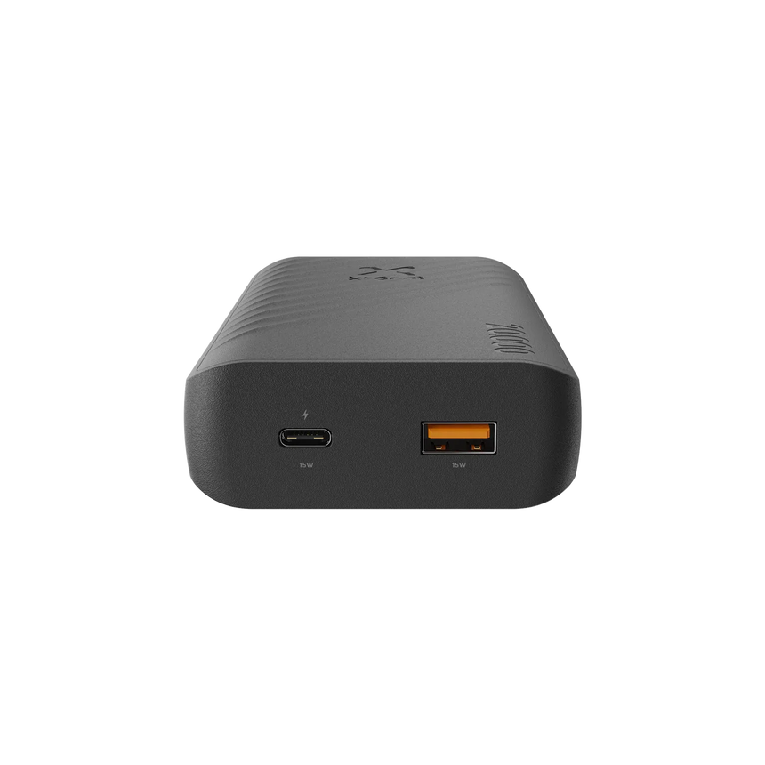 Xtorm Supreme Guarantee badge showing A-class batteries, latest technology, and 6-layered safety check