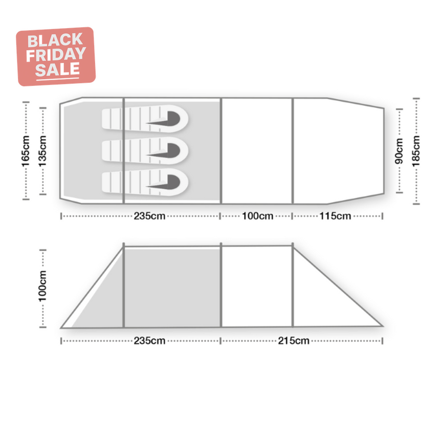 Wild Country Hoolie Compact 3 ETC Tent Outdoor Action