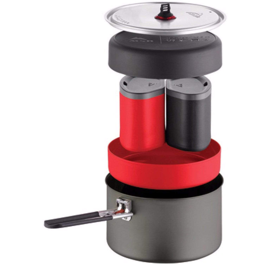 MSR Alpinist™ 2 Cook Set Outdoor Action- Nesting Detail