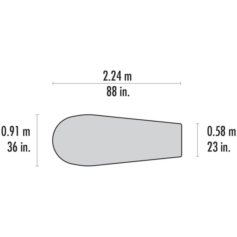 MSR E-Bivy Sack Outdoor Action- Dimensions