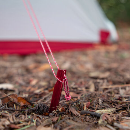 MSR Groundhog Tent Stake kit Outdoor Action- product on the ground