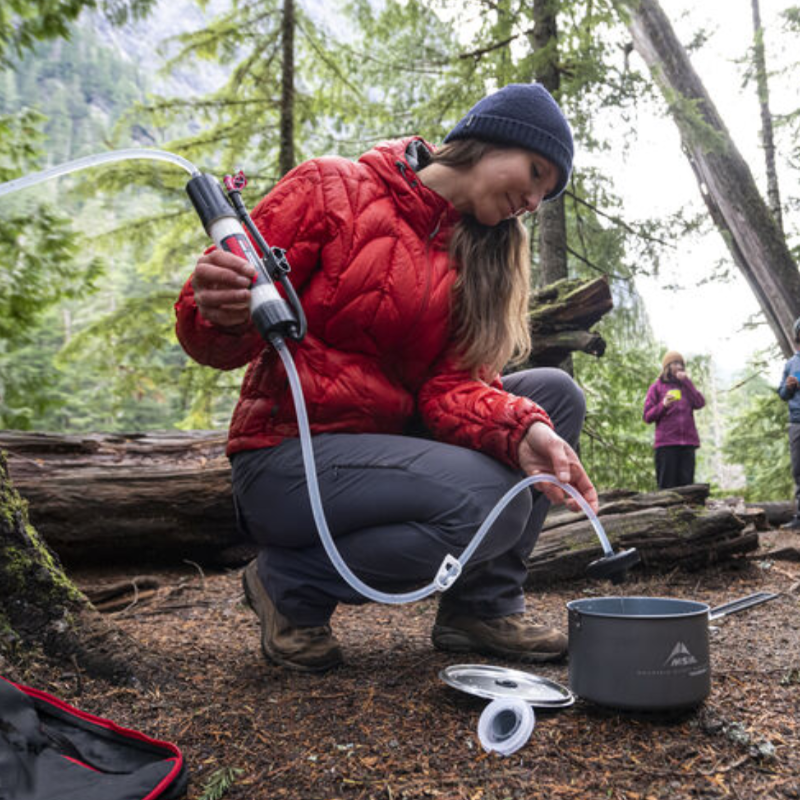 MSR Guardian™ Gravity Purifier Replacement Cartridge Outdoor Action- product in use