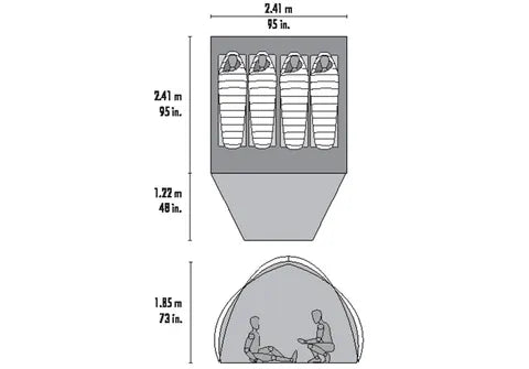 MSRMSR Habiscape™ 4-Person Family & Group Camping TentOutdoor Action