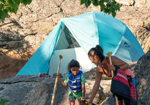 MSR Habiscape™ 6-Person Family & Group Camping Tent Outdoor Action