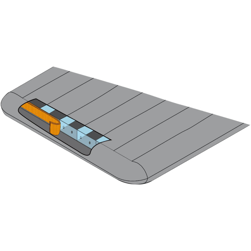 Mountain Equipment Aerostat Synthetic 7.0 Sleeping Mat - End Baffle Diagram