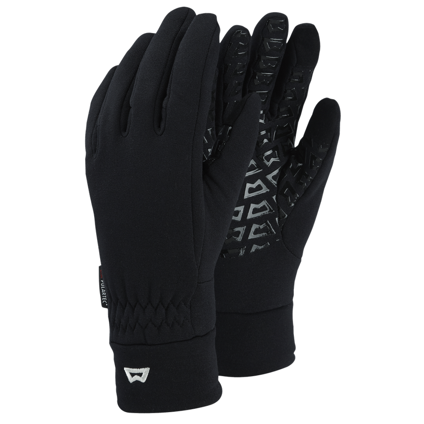 Mountain Equipment Touch Screen Grip Gloves in Black - Front Product Shot