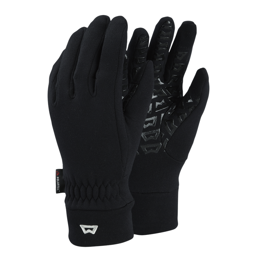 Mountain Equipment Touch Screen Grip Women's Gloves in Black - Front Product Shot