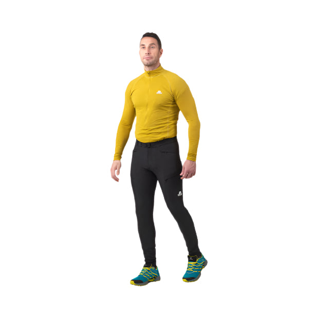Mountain Equipment Austra Men's Tight Outdoor Action Black- Front fit on model