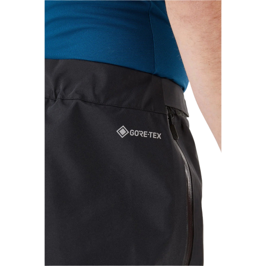 Rab Men's Kangri GORE-TEX Pants in Black - GORE-TEX Badge Detail