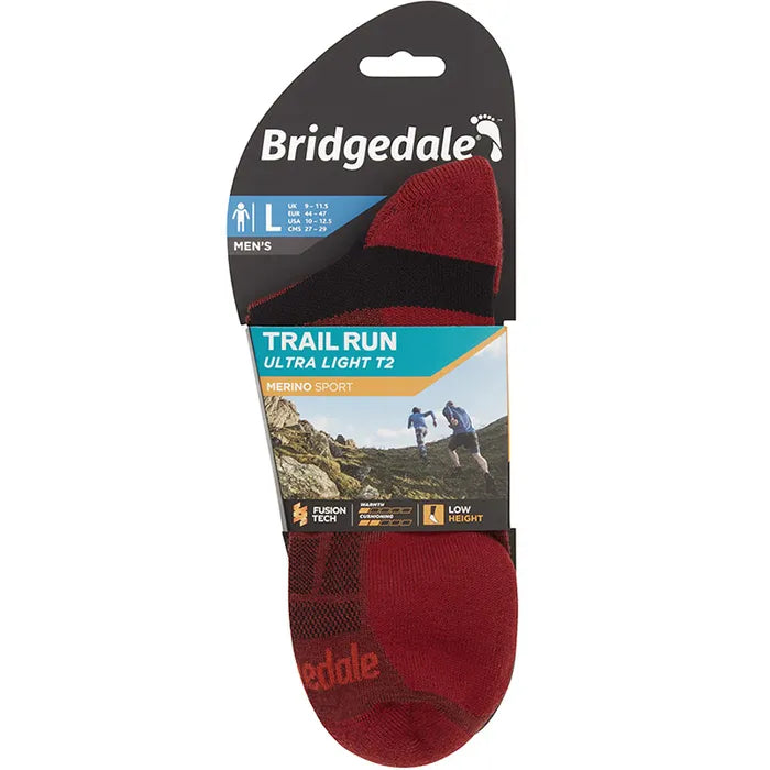 BridgedaleBridgedale TRAIL RUN Ultralight T2 Merino Socks LowOutdoor Action