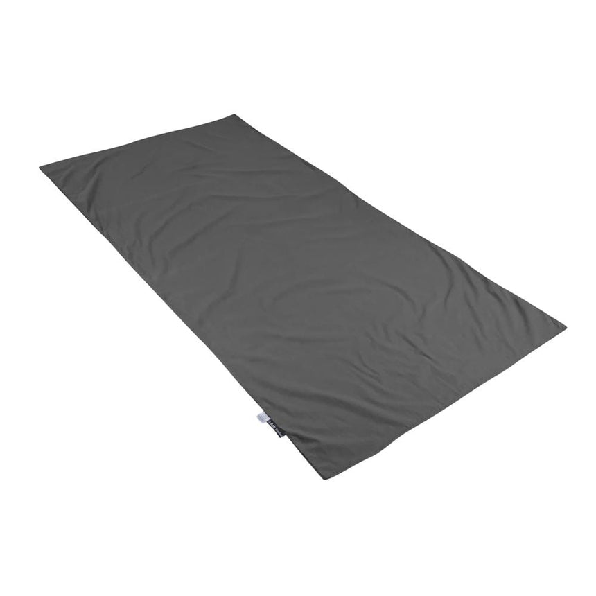 Rab Standard Poly Cotton Sleeping Bag Liner in Slate - flat lay