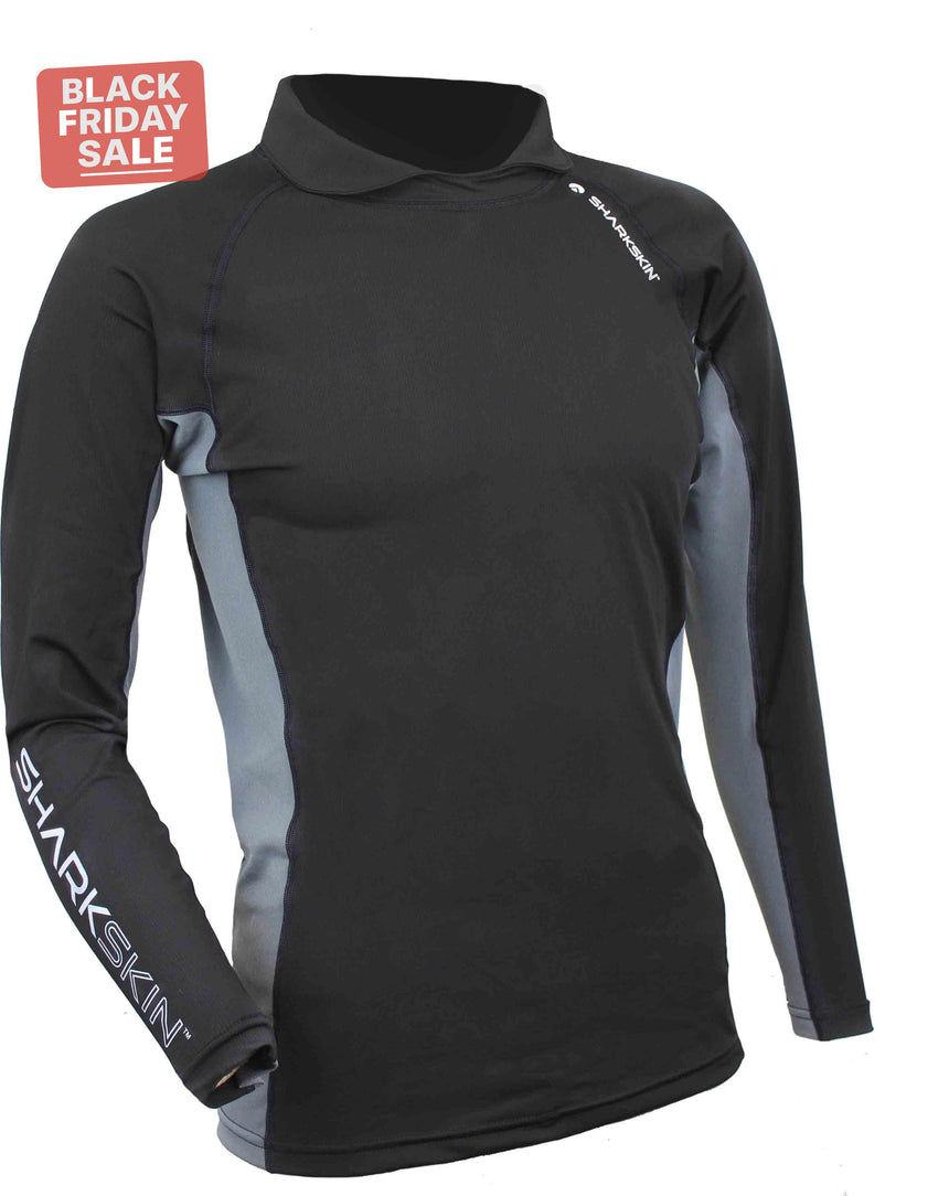 SharkskinSharkskin Rapid Dry Collared Long Sleeve TopOutdoor Action