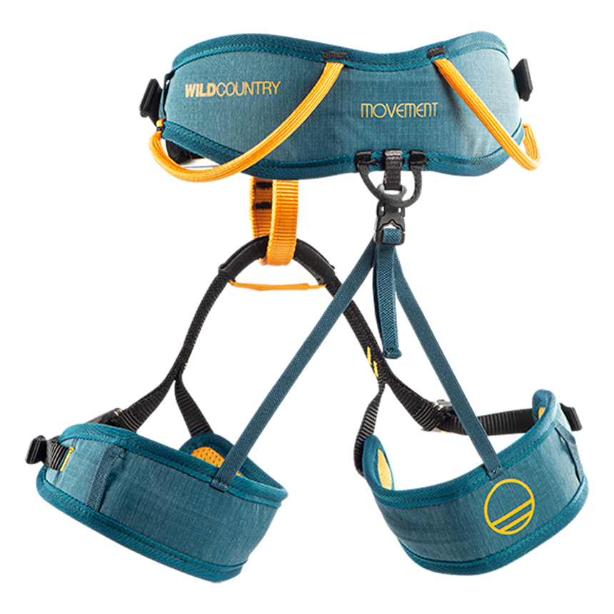 Wild Country Climbing Movement Kids Harness Outdoor Action Petrol/Nectar - Back