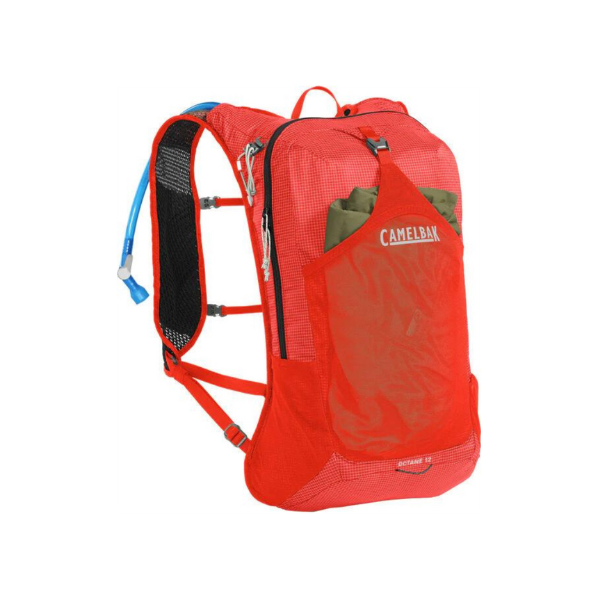 Camelbak Octane™ 12 Hydration Hiking Pack with Fusion™ 2L Reservoir Red Poppy/Vapor - Front Angled