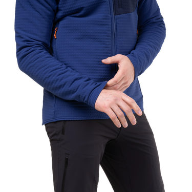 Mountain Equipment Shroud Hooded Men's Jacket Outdoor Action Admiral/Cosmos- Cuff